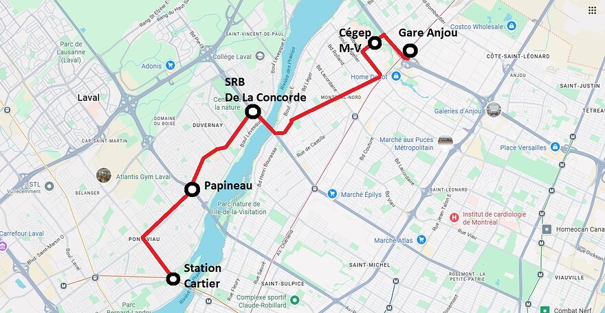 STL 709 Cartier-Cégep-Gare Anjou