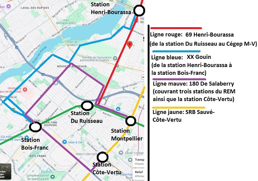 Réseau STM Ahuntsic