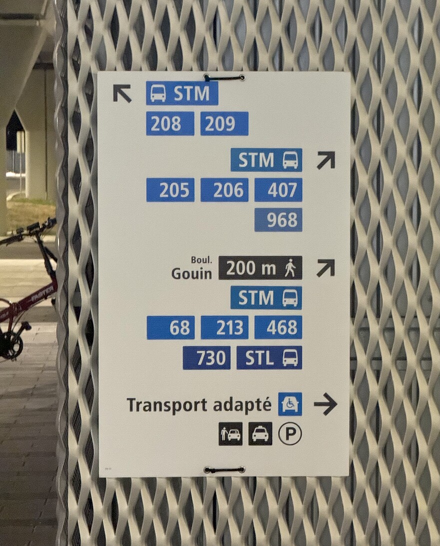 Station Pierrefonds-Roxboro, vue vers le nord-ouest