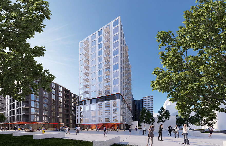 Rendu architectural du bâtiment A ©Mondev/ACDF PPCMOI 2021