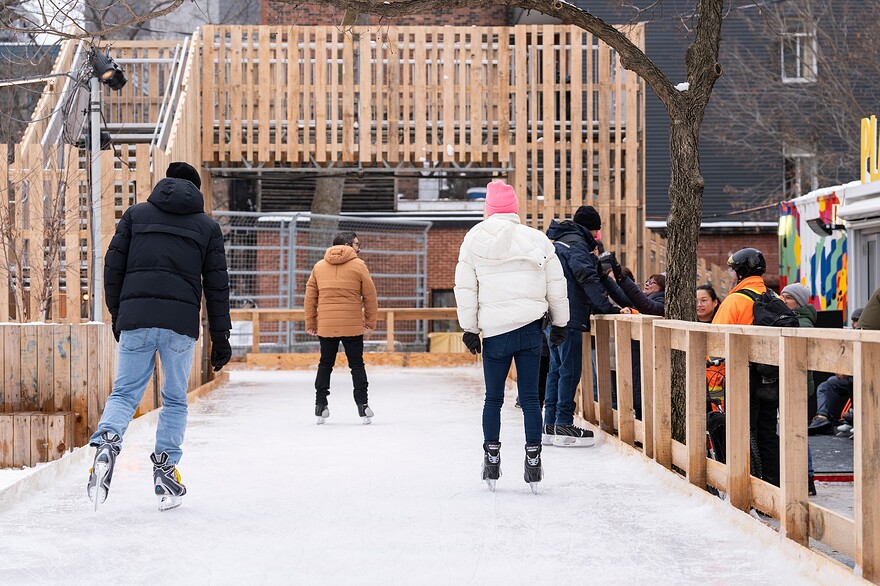 Patinoire du Village © Karine Laurence / Arrondissement Ville-Marie