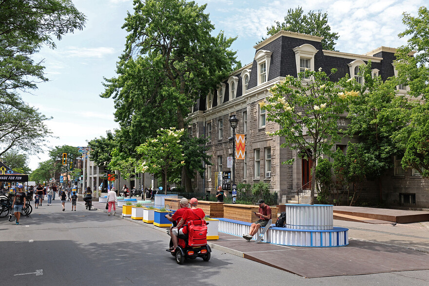 La rue Wellington est piétonne durant l’été.