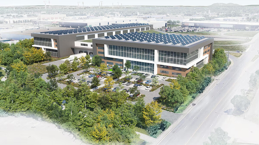 La Ville de Montréal espère que des projets innovants occuperont les terrains qu'elle met en vente à la suite de leur décontamination. Photo : Image fournie à Radio-Canada