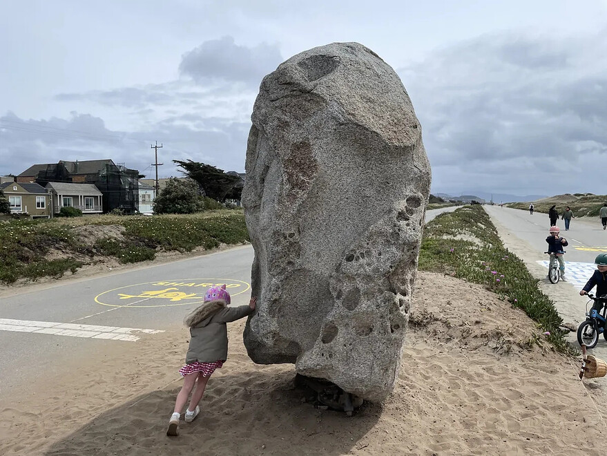 Sunset Dunes is very much a work in progress; permanent park designs will include more extensive site changes.Photo: Benjamin Schneider/Bloomberg CityLab