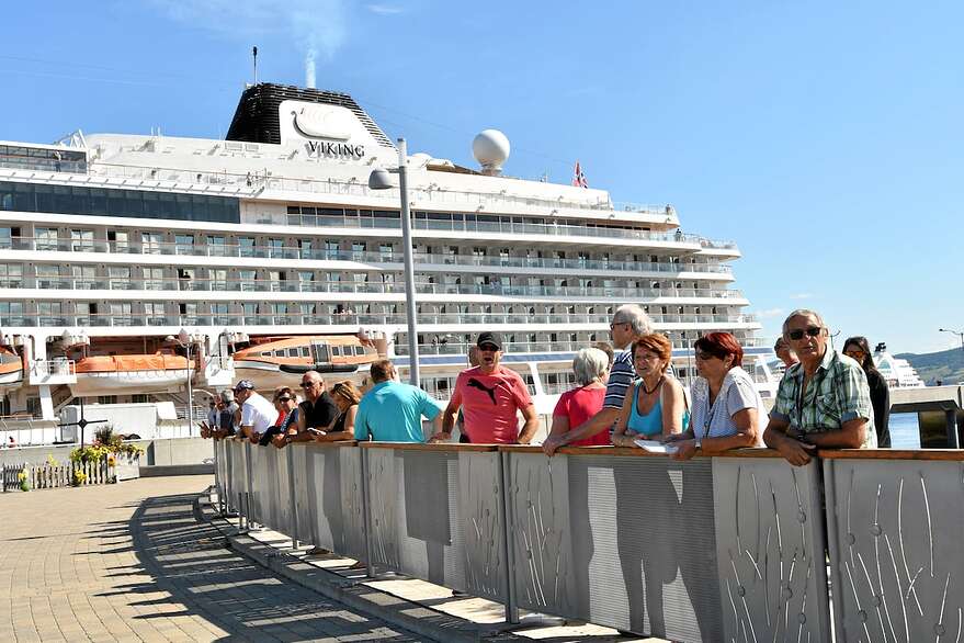 La Baie, à Saguenay, accueille chaque année des milliers de croisiéristes.