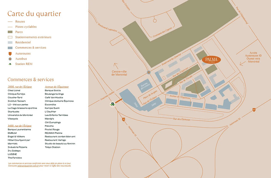 Carte du quartier © Devimco