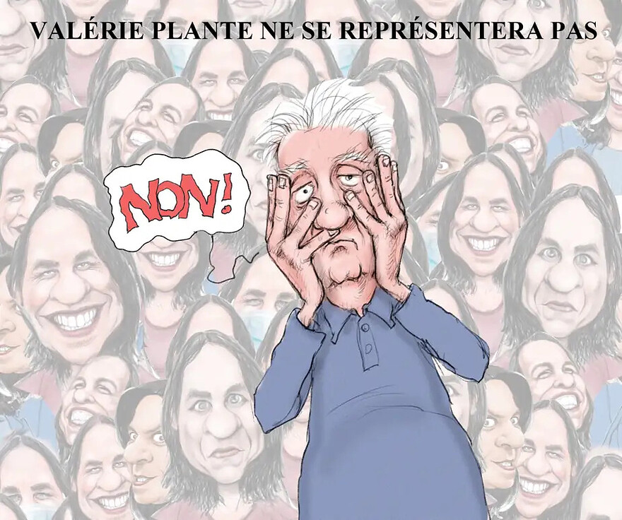 Valérie Plante ne se représentera pas ©Serge Chapleau / La Presse