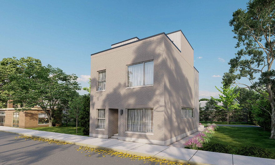Façade avant donnant sur la rue Sébastopol - Version PIIA
