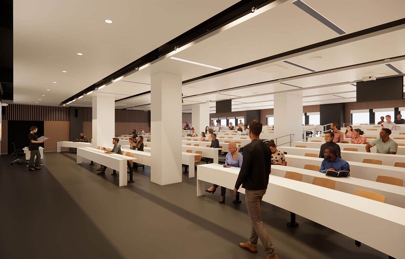 L’université accueillera jusqu’à 700 étudiants en 2024 sur deux étages d’un bâtiment faisant partie de la Place Dupuis.