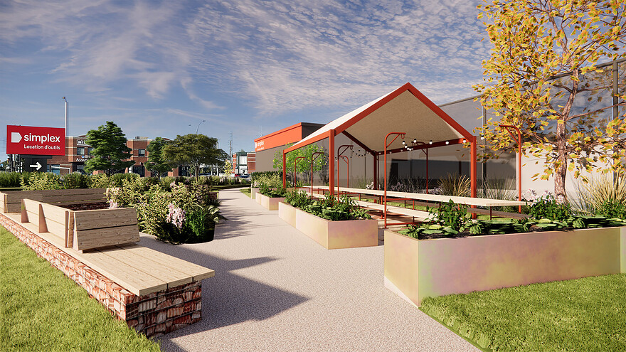 L’inauguration du jardin urbain est prévue au printemps 2026. Photo: Simplex