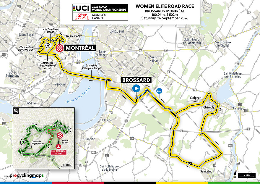 Circuit de la course chez les femmes