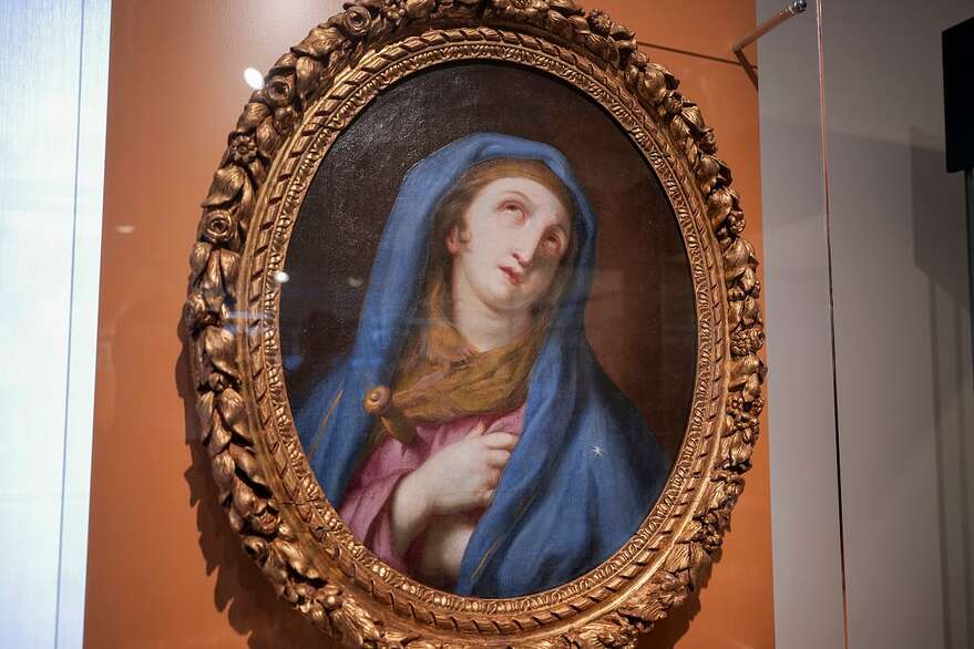 L'œuvre <em>Mater Dolorosa</em> de Frère Luc, considéré par certains comme «le premier artiste d'Amérique».