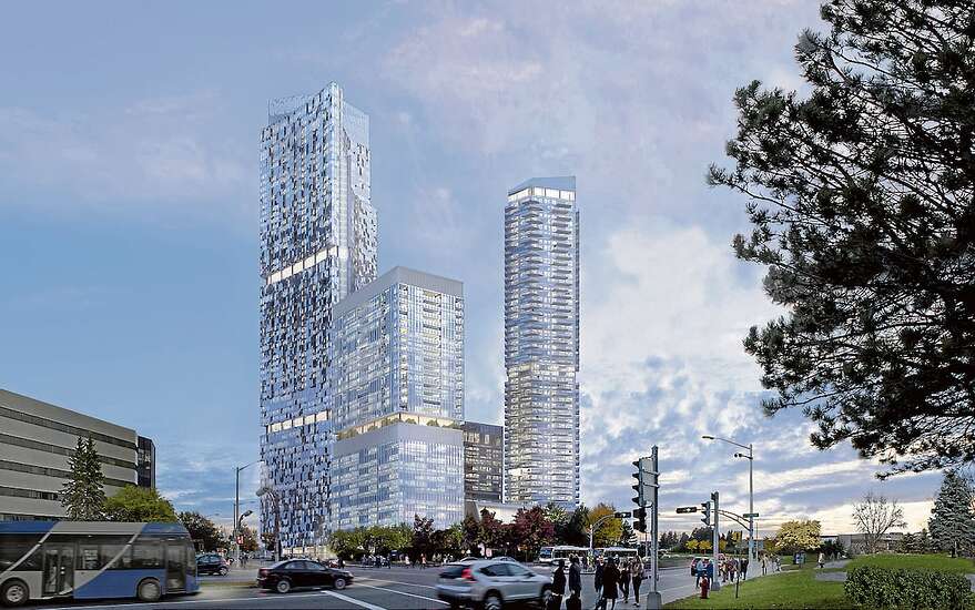 À l'époque, le Groupe Dallaire avait l’ambition de construire la plus haute tour à l’est de Toronto.