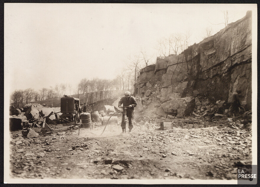 Construction de la ligne Mountain du tramway de Montréal