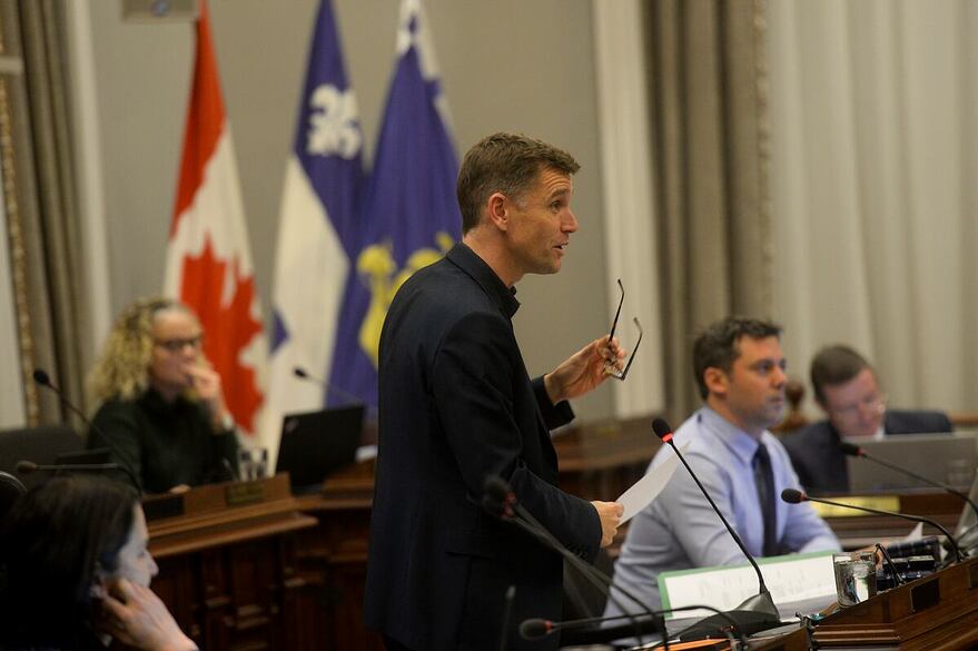 Le maire de Québec, Bruno Marchand
