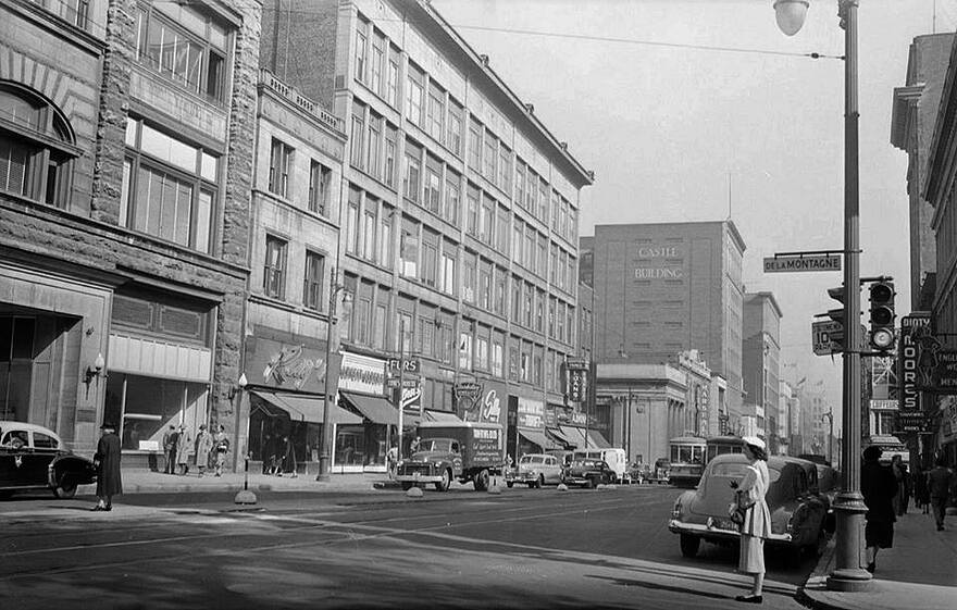 1943.06.14CPoirier Ste-Catherine vE depuis Montagne