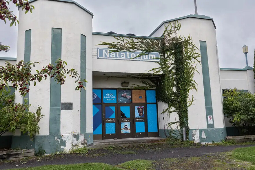 PHOTO PATRICK SANFAÇON, LA PRESSE - Le pavillon du Natatorium de Verdun, inauguré en 1940, est fermé au public depuis 2017.