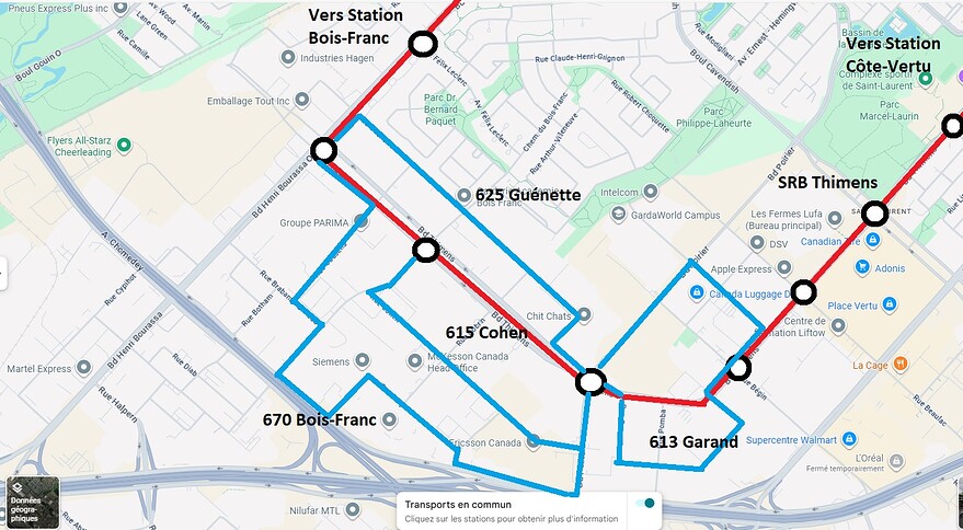 Minibus autonomes Industriel St-Laurent