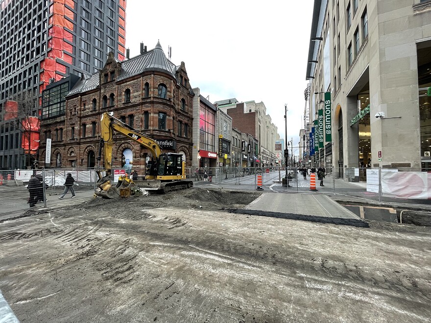 Intersection entre Sainte-Catherine et Mansfield