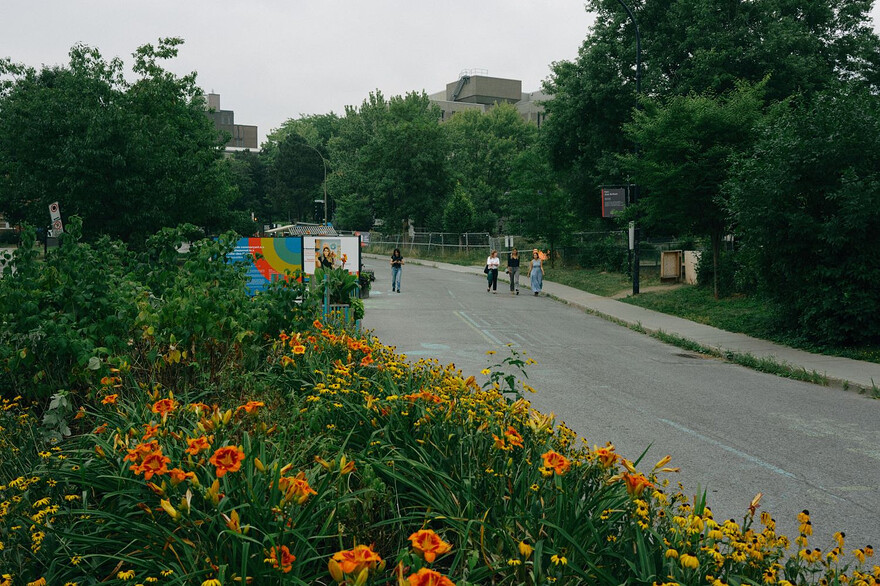 Photo: Adil Boukind Le Devoir Les trottoirs de la promenade seront reconstruits plus larges.