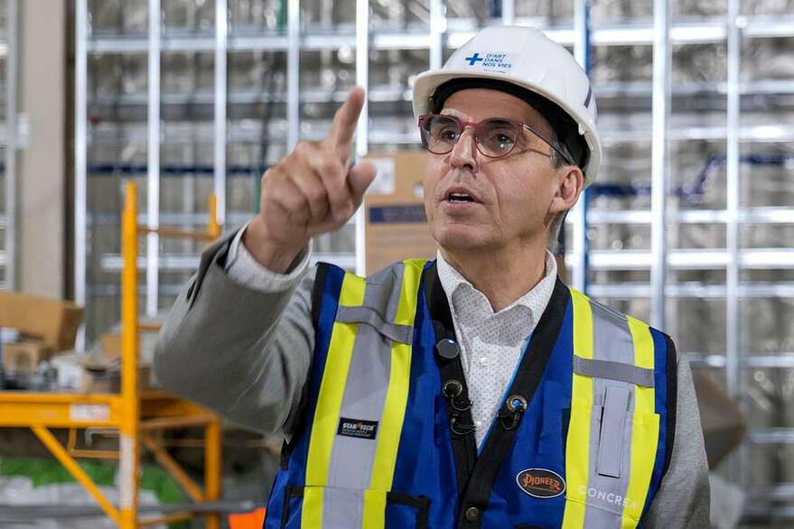 Jean-Luc Murray se dit très fier de la cohérence entre «le contenant et le contenu» de l'Espace Riopelle.