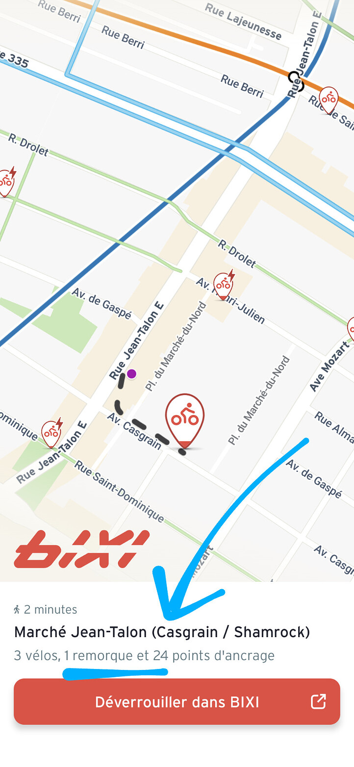 L'application Transit affiche maintenant les remorques