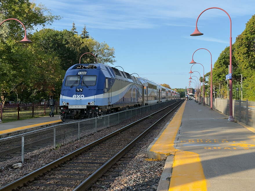 Gare Montréal-Ouest 2025-09-05 locomotive 1366
