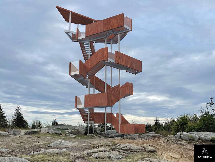 La tour d'observation devrait être prête l'été prochain au sommet du mont Hereford.