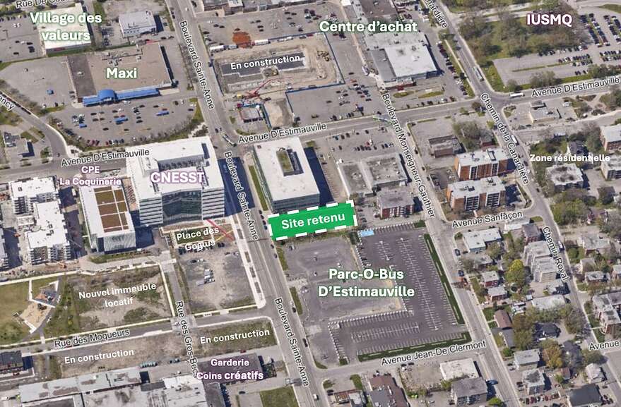Les minimaisons seront situées sur le boulevard Sainte-Anne, dans le quartier Maizerets.