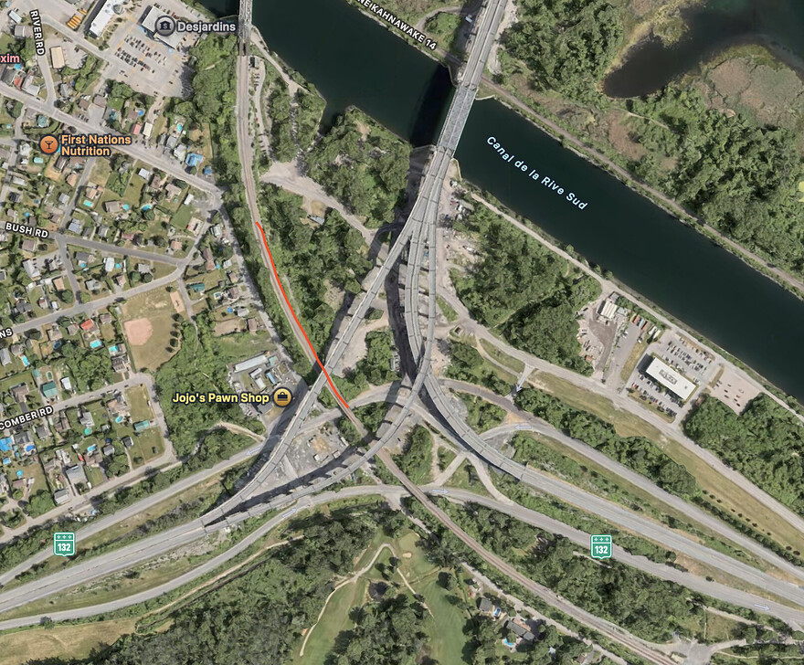 Hypothetical Mercier Station by Old Malone Highway