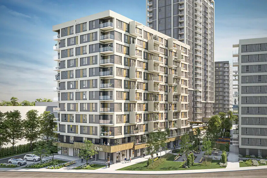 RENDU 3D FOURNI PAR SIMDEV — Aperçu de la phase 1 du projet Quartier Oviv lorsqu’elle sera achevée880x586