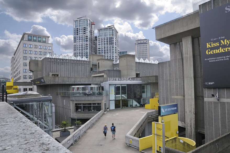 Opened in 1968, the Hayward Gallery was designed by a team of architects that included members of the influential firm Archigram.Photographer: Chris Harris/UCG/Universal Images Group via Getty Images/Universal Images Group Editorial
