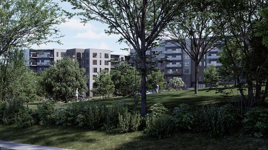 Le nouveau bâtiment de six étages comptera un total de 218 logements.