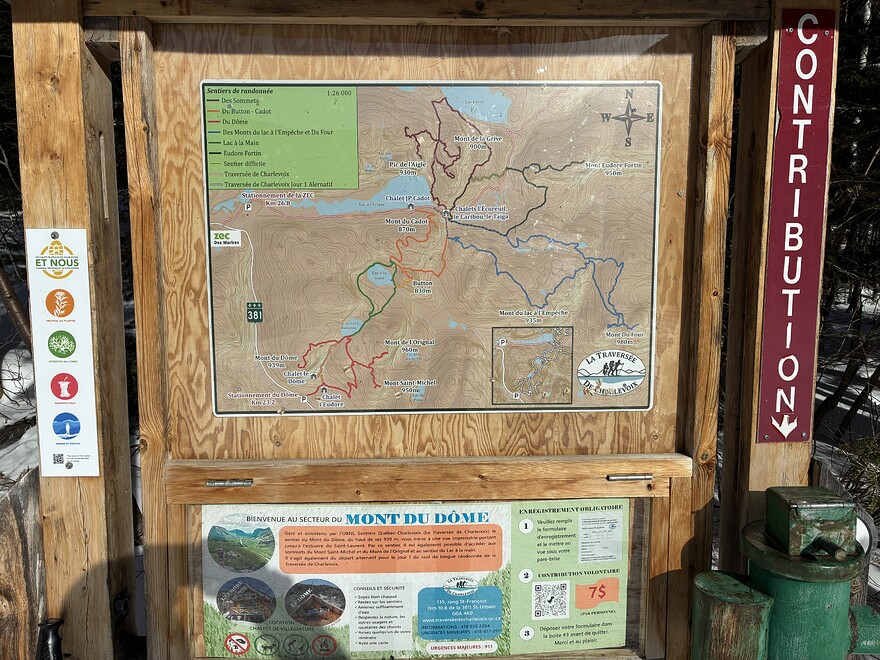La carte du secteur voisin du Parc des Grands Jardins