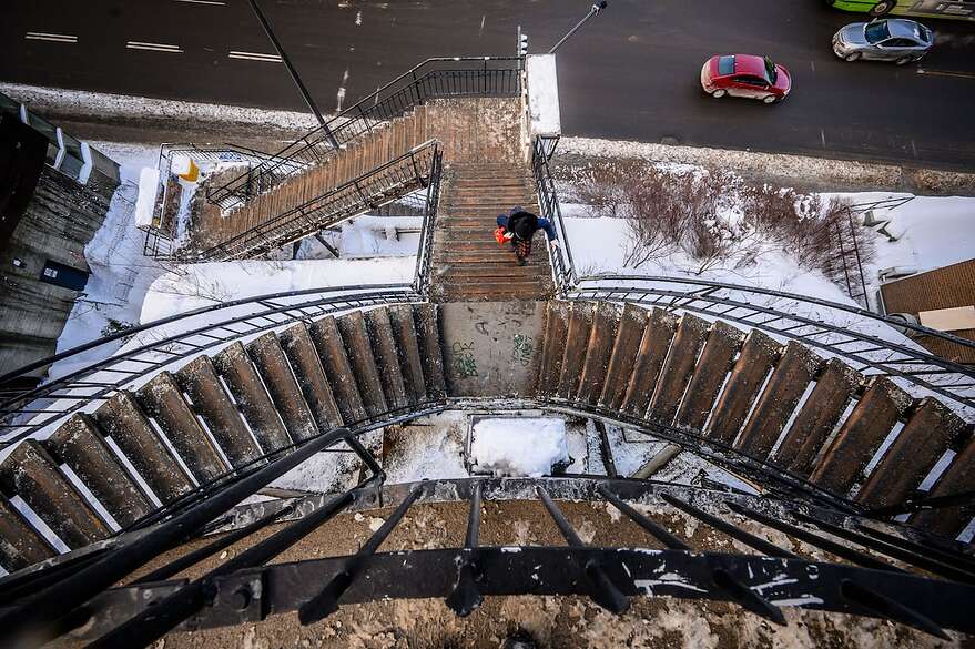 La construction de l'escalier du Faubourg, dans sa forme actuelle, remonte à 1931.