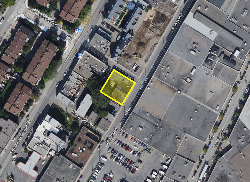 Emplacement du 1435 rue Barrée