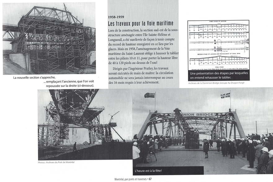 1958-59 pont JCartier travaux voie maritime