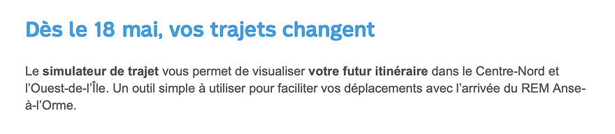 Dès le 18 mai, vos trajets changent