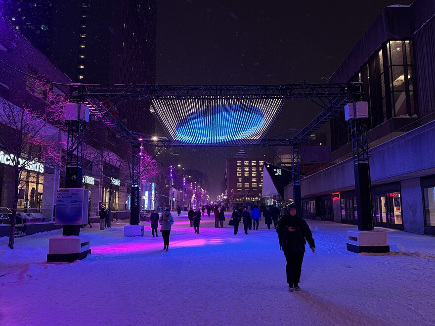 Sainte-Catherine / Saint-Urbain, vue vers l'ouest