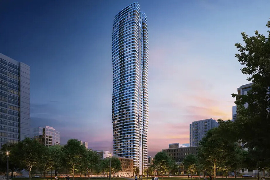 PHOTO TIRÉE DU SITE WEB DE BRIVIA — Voici à quoi devait ressembler la tour CURV que Brivia entrevoyait au centre-ville de Vancouver