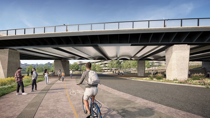 The pathways along the shorelines connect users to Confederation Boulevard. (NCC)