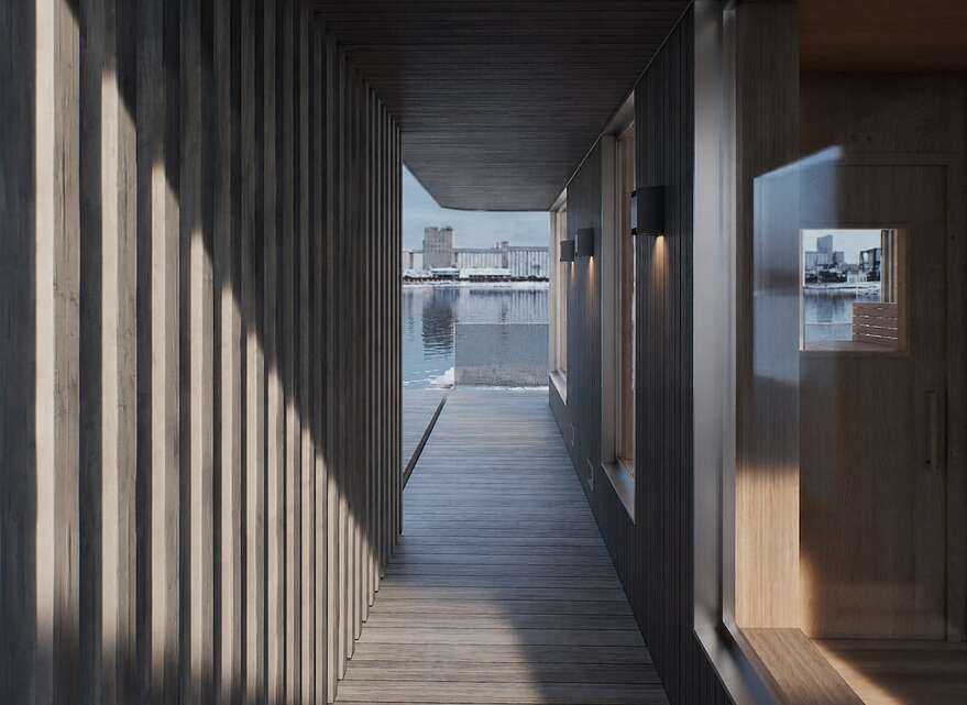 Le sauna flottant proposera un accès direct aux eaux du bassin Louise.