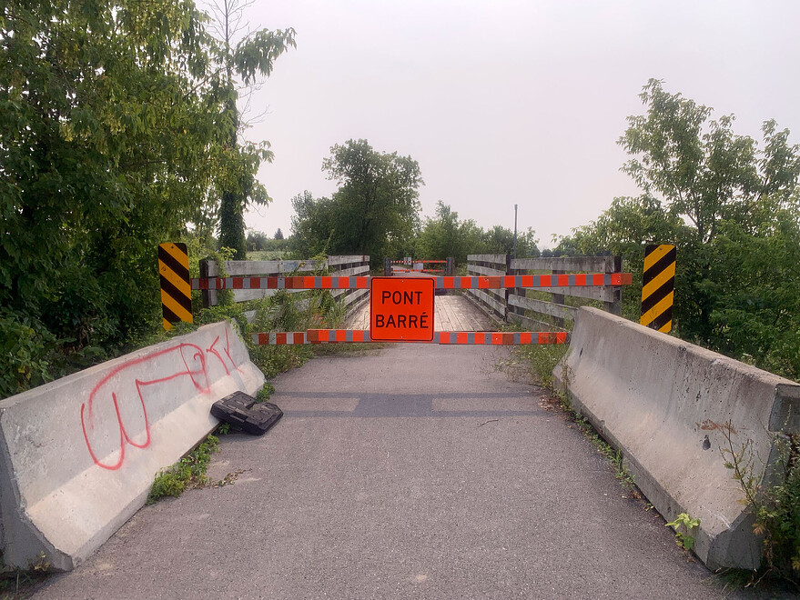 Passerelle cyclable à Marieville
