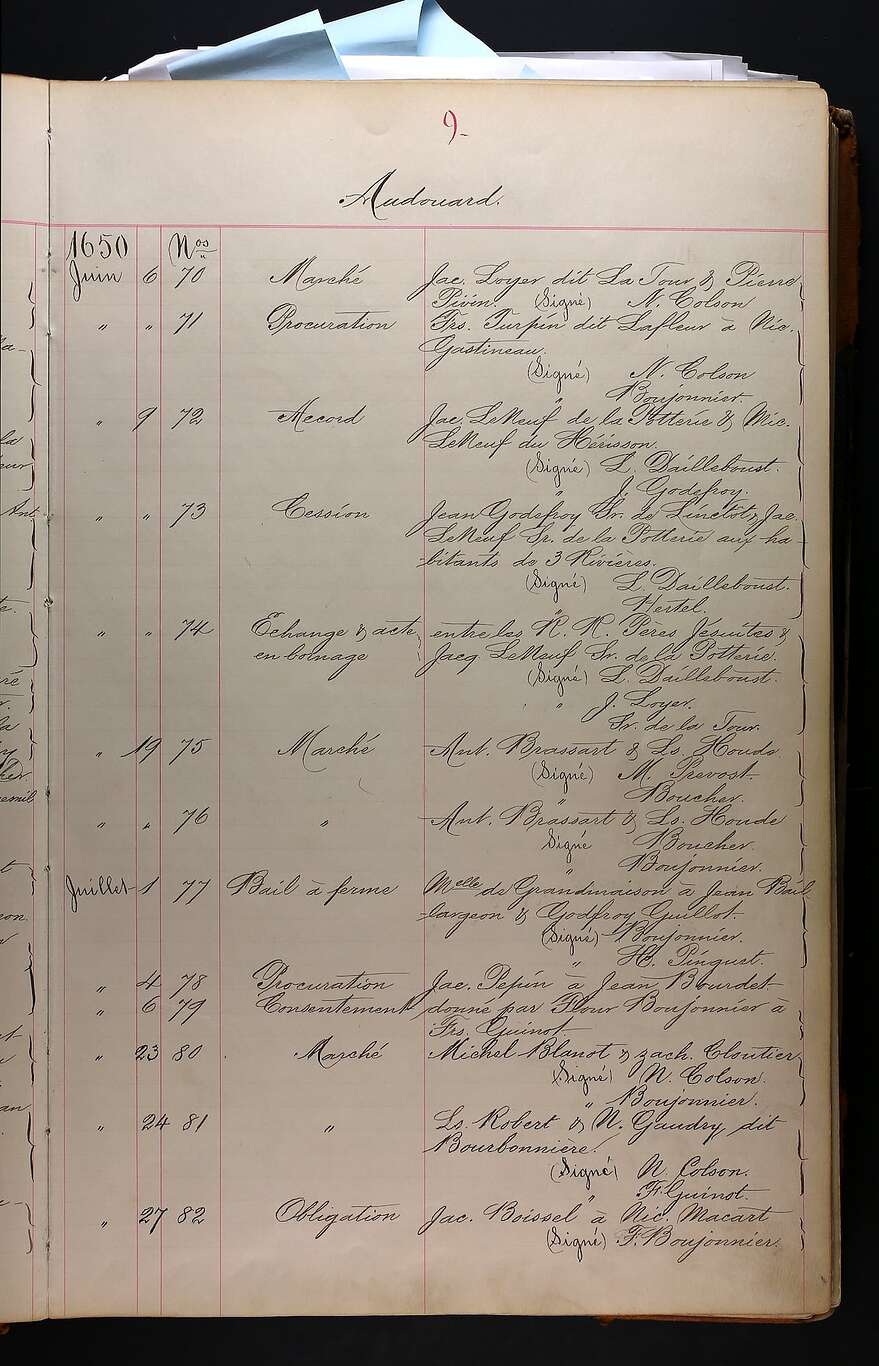 Sauriez-vous déchiffrer ce manuscrit datant de la Nouvelle-France? Avec un peu de pratique, l'intelligence artificielle peut le faire!