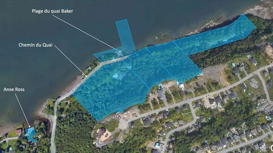 Les lots acquis par la Ville de Lévis dans les dernières années.