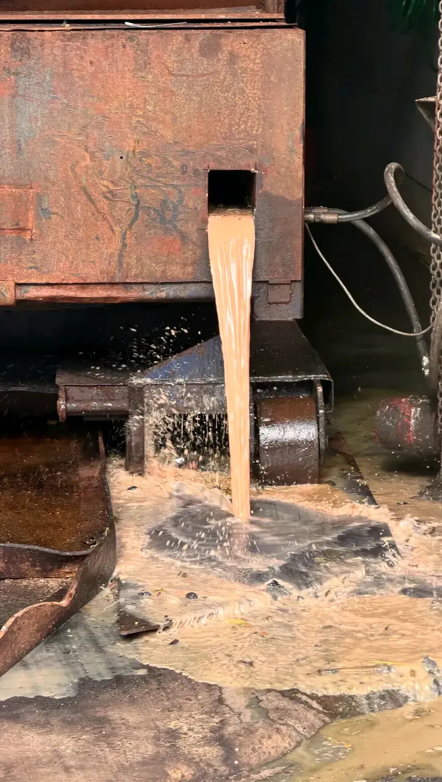 Un déversement du compacteur à déchet, capté par Danny Poitras le matin du 2 juillet.