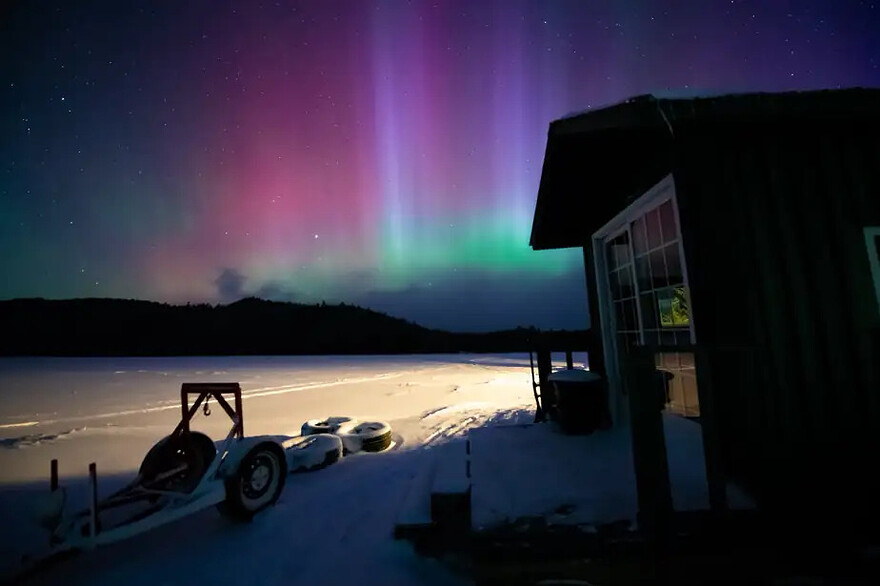 PHOTO DANIEL DUMONT, TIRÉE DU GROUPE FACEBOOK AURORES DU QUÉBEC — Pourvoirie Du Lac Croche, Saint-Côme, dans Lanaudière