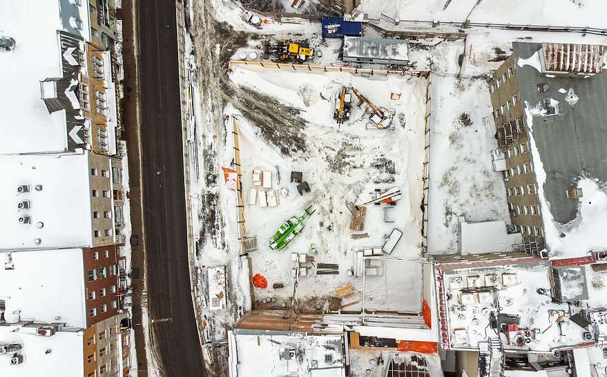Le chantier du QG Vieux-Québec s'est remis en marche en novembre dernier.