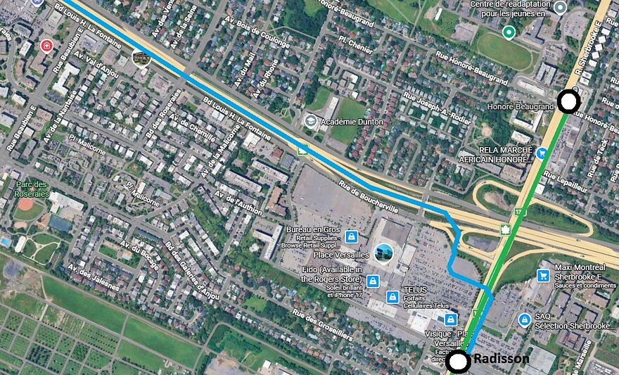 Autoroute 25-Métro Radisson