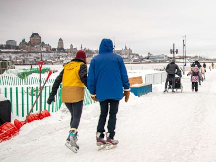 Le sentier glacé du quai Paquet sera réaménagé en sentier de marche pour cet hiver.